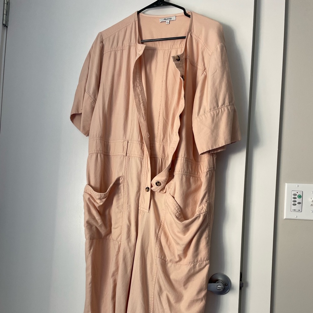 Madewell Top-Stitched Coverall Jumpsuit